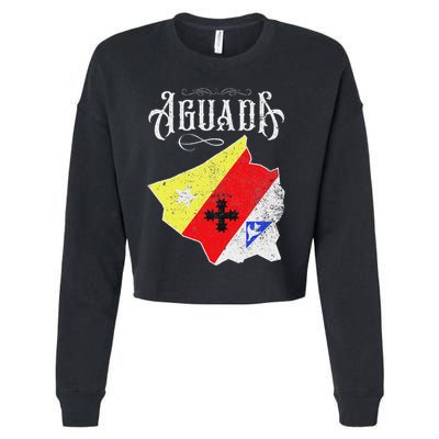 Hecho En Aguada Camisas De Puerto Rico Cropped Pullover Crew
