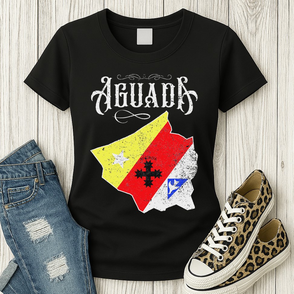 Hecho En Aguada Camisas De Puerto Rico Womens T-Shirt