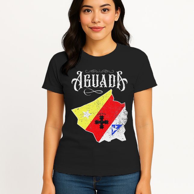 Hecho En Aguada Camisas De Puerto Rico Womens T-Shirt