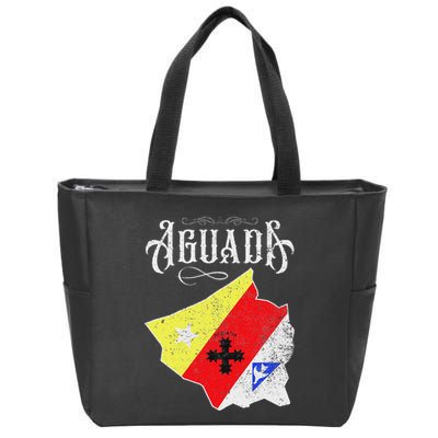 Hecho En Aguada Camisas De Puerto Rico Zip Tote Bag