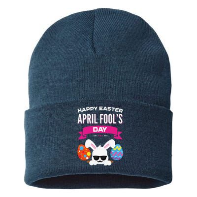 Happy Easter April Fool's Day Gift Easter Eggs Sustainable Knit Beanie