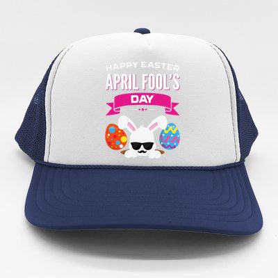 Happy Easter April Fool's Day Gift Easter Eggs Trucker Hat