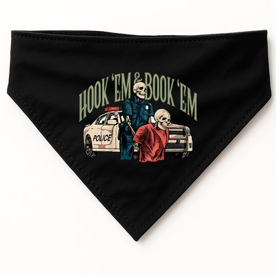 Hook Em And Book Em USA-Made Doggie Bandana