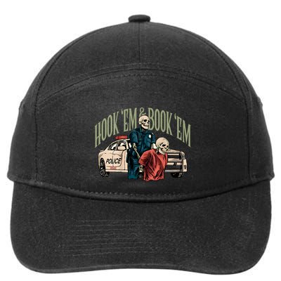 Hook Em And Book Em 7-Panel Snapback Hat