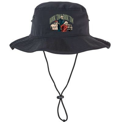 Hook Em And Book Em Bucket Hat