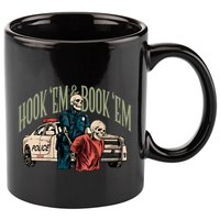 Hook Em And Book Em 11oz C Handle Ceramic Mug