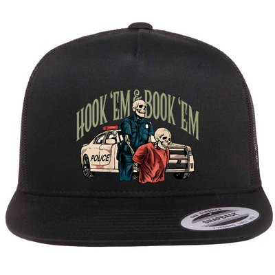 Hook Em And Book Em Flatbill Hat