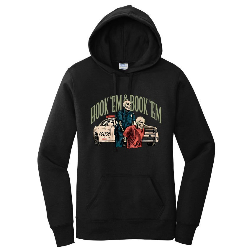 Hook Em And Book Em Women's Pullover Hoodie