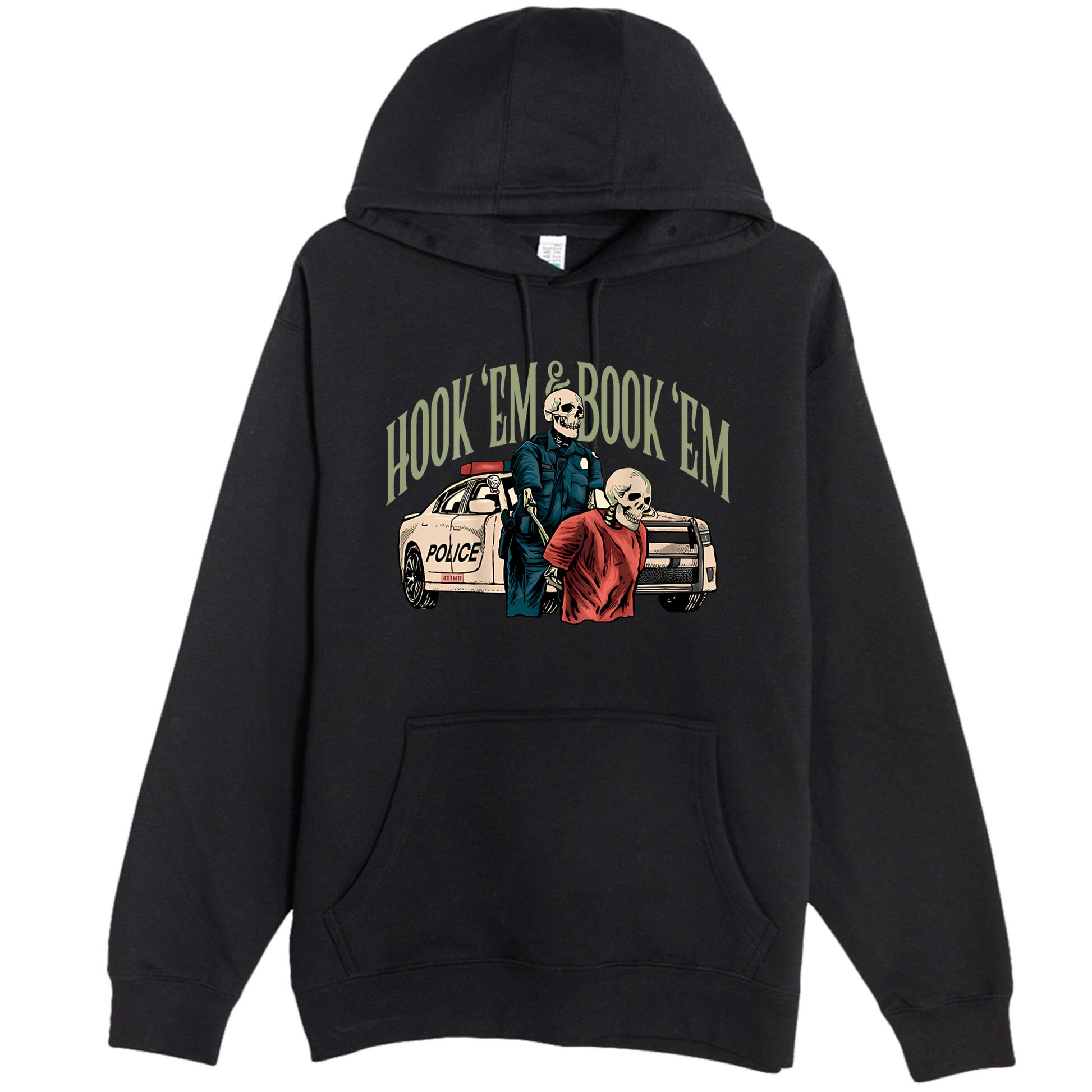 Hook Em And Book Em Premium Pullover Hoodie