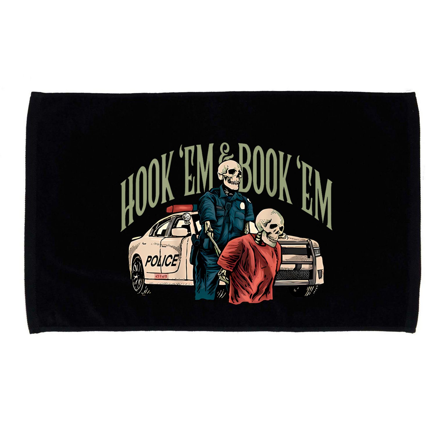 Hook Em And Book Em Microfiber Hand Towel