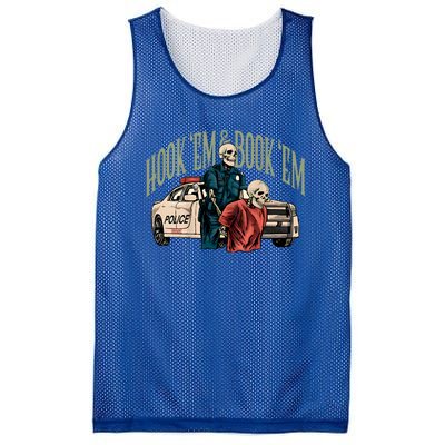 Hook Em And Book Em Mesh Reversible Basketball Jersey Tank