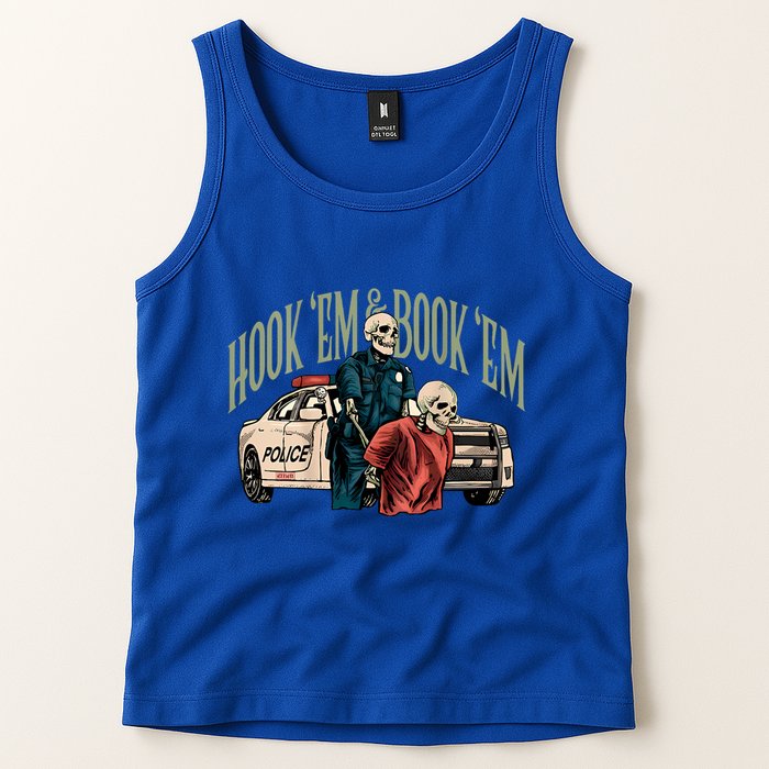 Hook Em And Book Em Tank Top