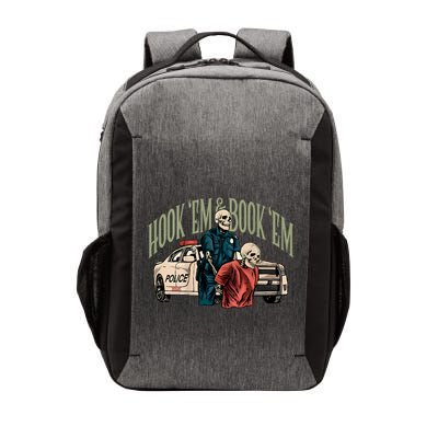 Hook Em And Book Em Vector Backpack
