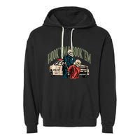 Hook Em And Book Em Garment-Dyed Fleece Hoodie