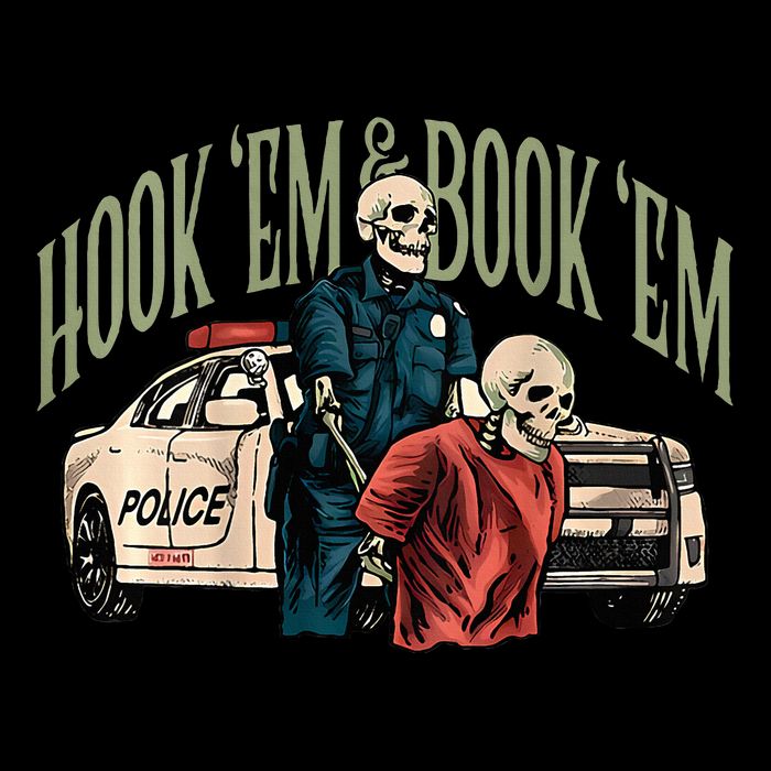 Hook Em And Book Em 7-Panel Snapback Hat
