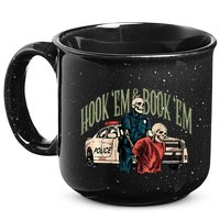 Hook Em And Book Em 15oz Campfire Ceramic Mug