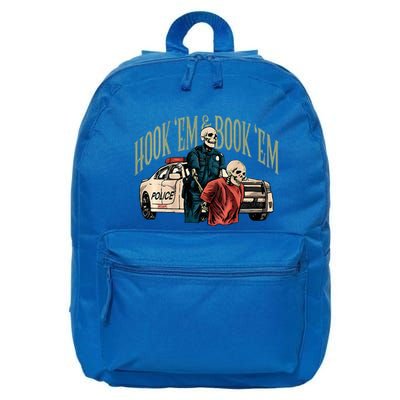 Hook Em And Book Em 16 in Basic Backpack