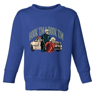 Hook Em And Book Em Toddler Sweatshirt