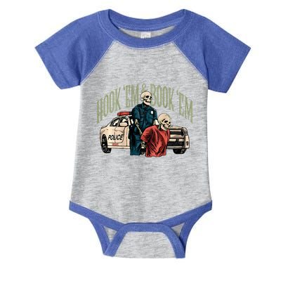 Hook Em And Book Em Infant Baby Jersey Bodysuit