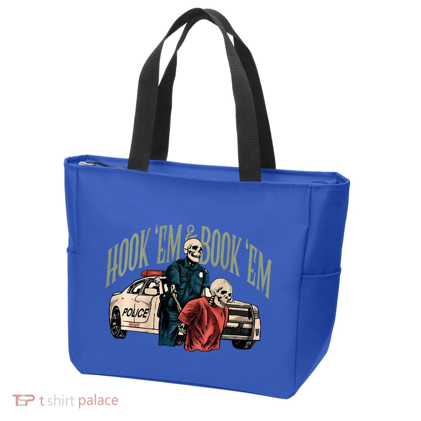 Hook Em And Book Em Zip Tote Bag