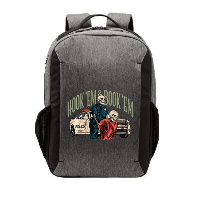 Hook Em And Book Em Vector Backpack