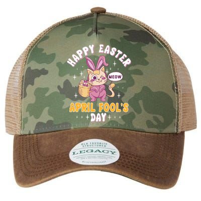 Happy Easter April Fools Day Prank Jokester Holiday Gift Legacy Tie Dye Trucker Hat