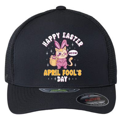 Happy Easter April Fools Day Prank Jokester Holiday Gift Flexfit Unipanel Trucker Cap