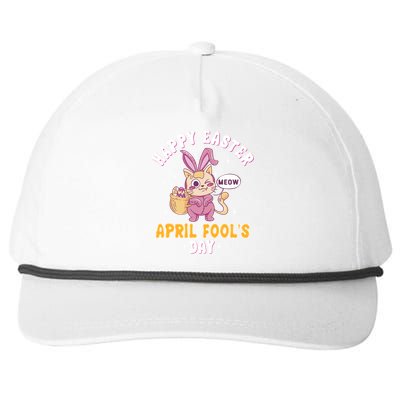 Happy Easter April Fools Day Prank Jokester Holiday Gift Snapback Five-Panel Rope Hat