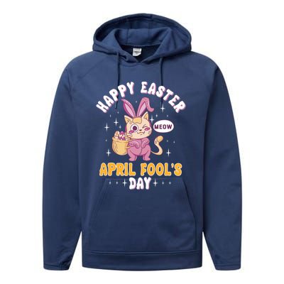 Happy Easter April Fools Day Prank Jokester Holiday Gift Performance Fleece Hoodie