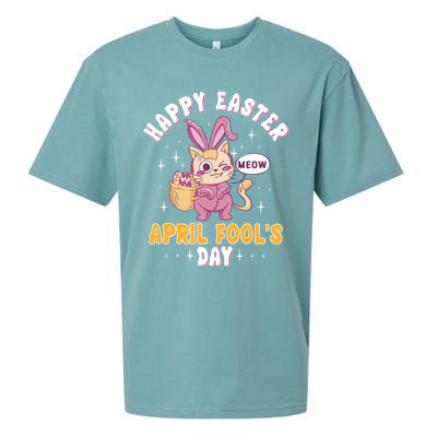 Happy Easter April Fools Day Prank Jokester Holiday Gift Sueded Cloud Jersey T-Shirt