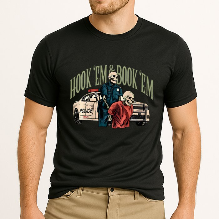 Hook Em And Book Em Performance Shirt