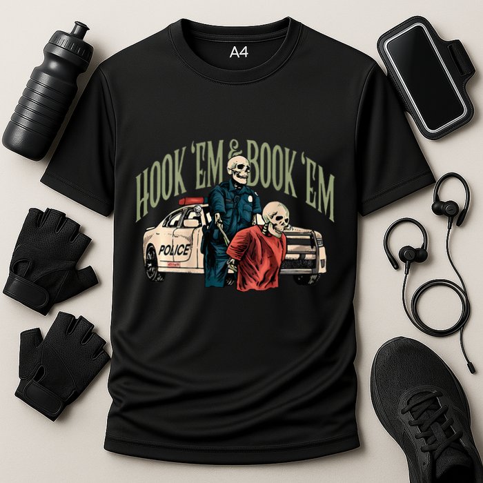 Hook Em And Book Em Performance Shirt