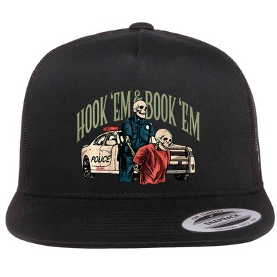 Hook Em And Book Em Flatbill Hat