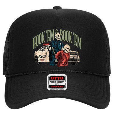 Hook Em And Book Em Trucker Hat