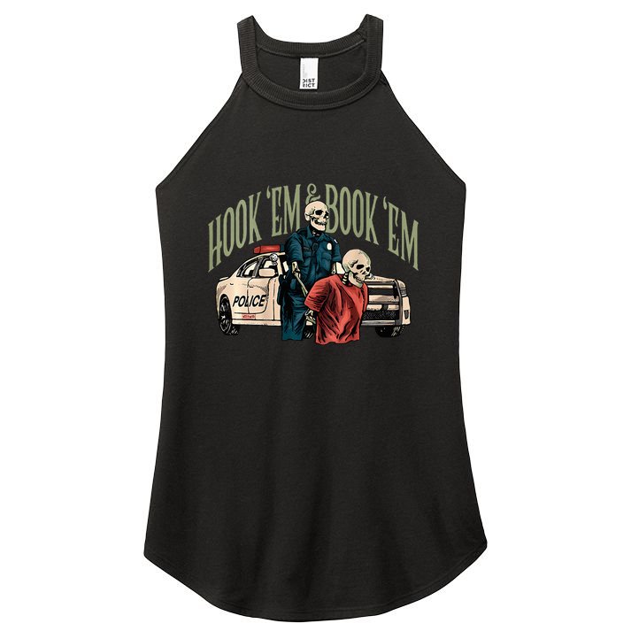 Hook Em And Book Em Women's Perfect Tri Rocker Tank