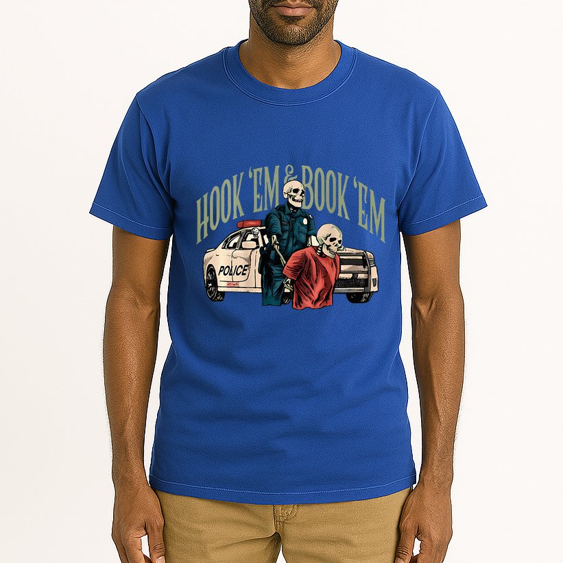 Hook Em And Book Em Tall T-Shirt