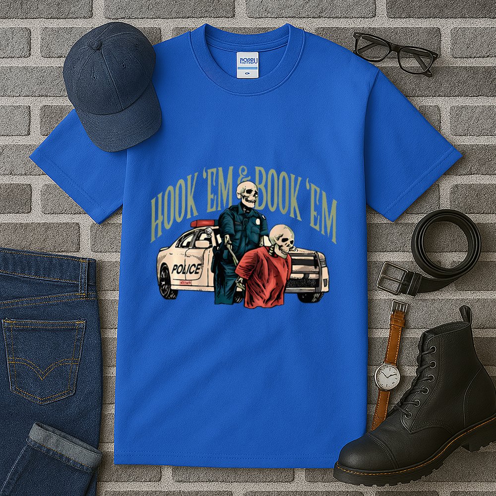 Hook Em And Book Em Tall T-Shirt