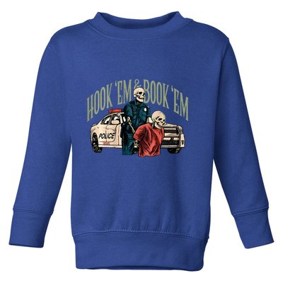 Hook Em And Book Em Toddler Sweatshirt