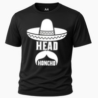 Head Honcho Sombrero Moustache Funny Cinco De Mayo Cooling Performance Crew T-Shirt