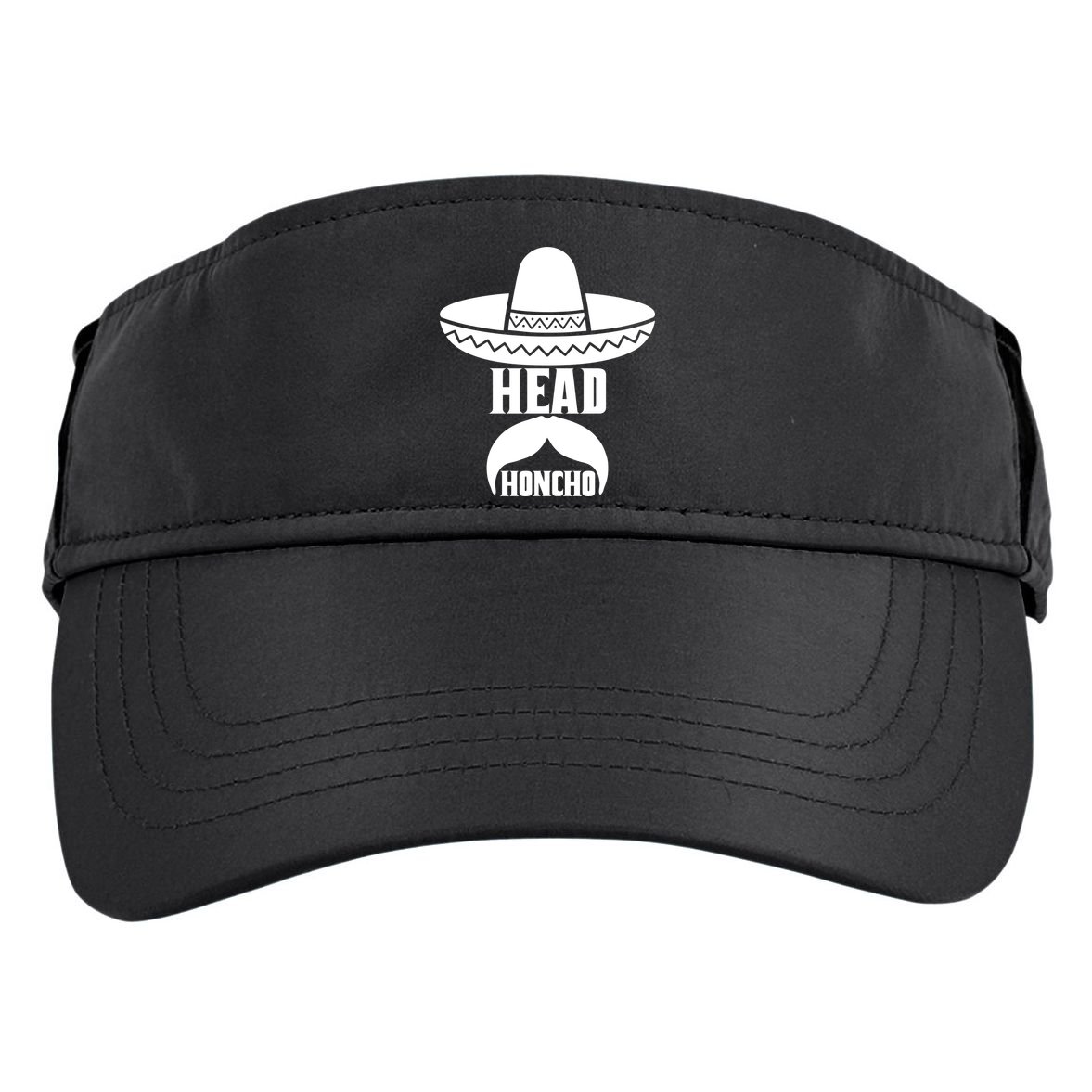 Head Honcho Sombrero Moustache Funny Cinco De Mayo Adult Drive Performance Visor