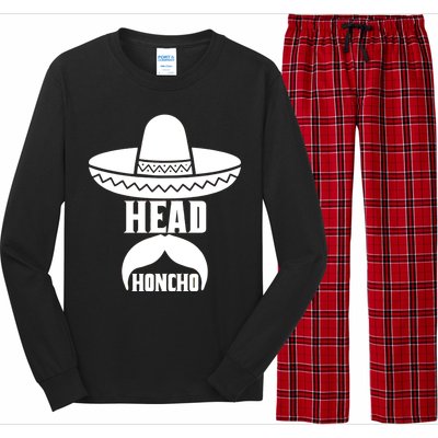 Head Honcho Sombrero Moustache Funny Cinco De Mayo Long Sleeve Pajama Set