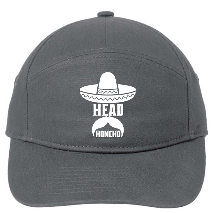 Head Honcho Sombrero Moustache Funny Cinco De Mayo 7-Panel Snapback Hat