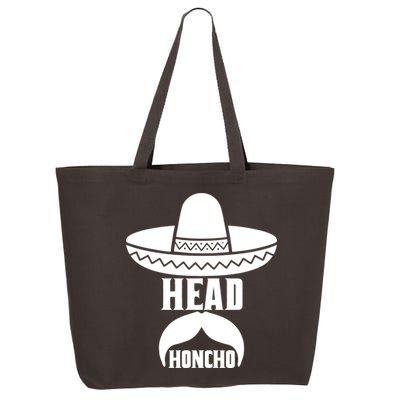 Head Honcho Sombrero Moustache Funny Cinco De Mayo 25L Jumbo Tote