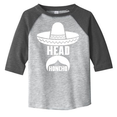 Head Honcho Sombrero Moustache Funny Cinco De Mayo Toddler Fine Jersey T-Shirt