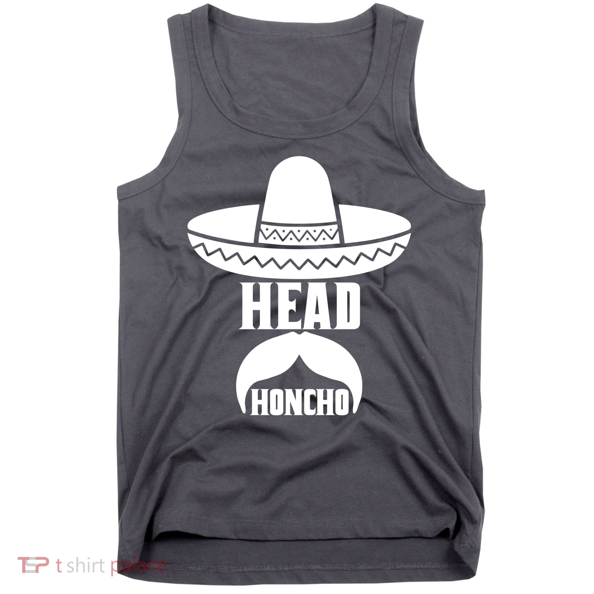 Head Honcho Sombrero Moustache Funny Cinco De Mayo Tank Top