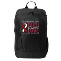 Head Neck Cancer Awareness City Backpack