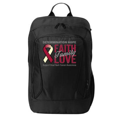 Head Neck Cancer Awareness City Backpack