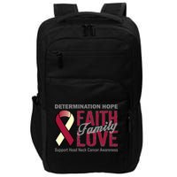 Head Neck Cancer Awareness Impact Tech Backpack