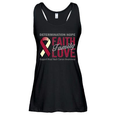 Head Neck Cancer Awareness Ladies Essential Flowy Tank