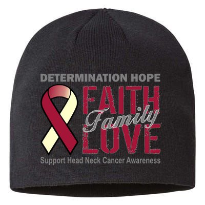 Head Neck Cancer Awareness Sustainable Beanie